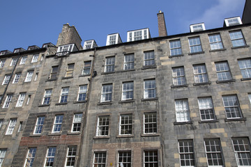 Fototapeta na wymiar Royal Mile Street Buildings; Edinburgh