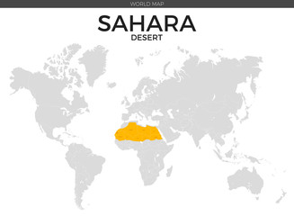 Sahara desert Location Map