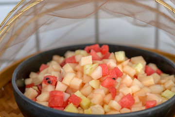 Fruit salad in a bowl