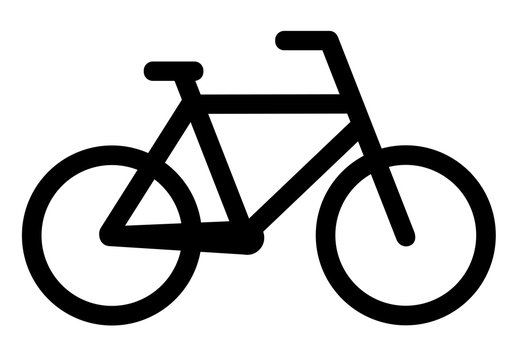 Bicycle icon on white background. Vector illustration eps 10