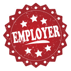 employer grunge stamp