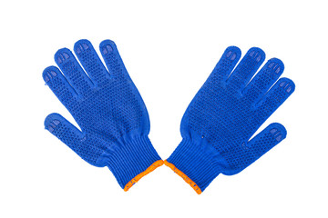 new Work Gloves Isolated On White.