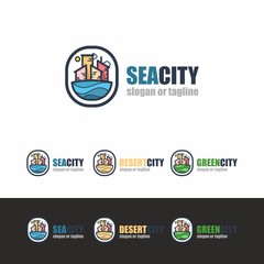 Fototapeta premium SeaCity logo template