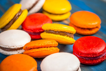 Colorful macarons