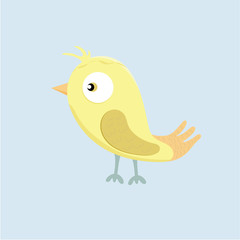 Llittle cute yellow in pastel colors. 