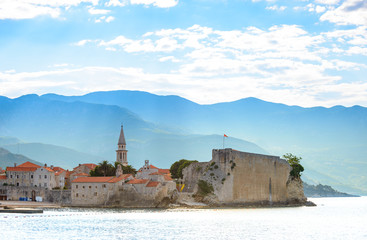 Morning in Old Town of Budva. Montenegro, Balkans, Europe