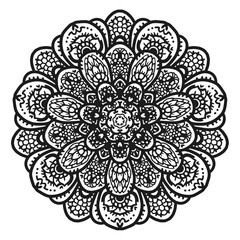 Mandala. Vintage decorative elements. Oriental pattern, vector illustration. Islam, Arabic, Indian, turkish, pakistan, chinese, ottoman motifs