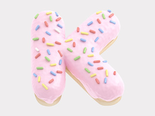 Donut font pink cream
