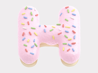 Donut font pink cream
