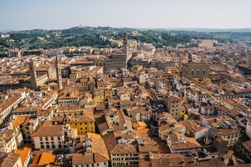 Fototapeta premium view over florence from cattedrale di Santa Maria del Fiore