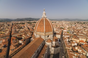 Fototapeta premium view over florence from cattedrale di Santa Maria del Fiore