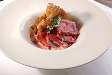 Italian ravioli sauce in Russian style
