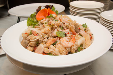Seafood salad with thai style