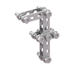 Metallic constructor font
