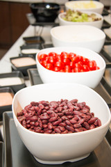  salad red  beans in bowl close up