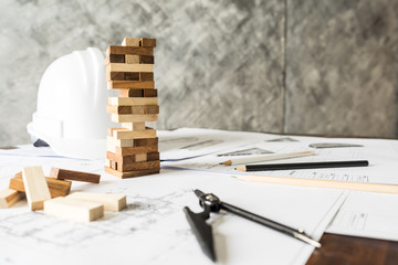 Business, architecture desk architectural concept