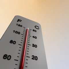 Fotobehang Thermometer - hitte  © emieldelange