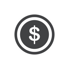 Design Coin Flat icon and Logo