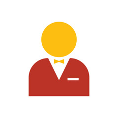 man avatar Flat icon and Logo