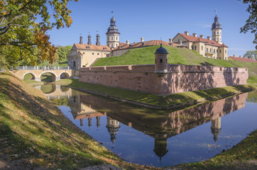Fototapeta na wymiar Belarus, Nesvizh: Nesvizh Castle 