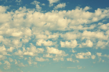 Beautiful blue sky with clouds