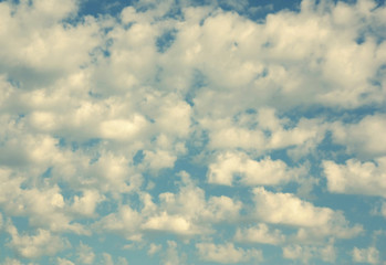 Fototapeta premium Beautiful blue sky with clouds