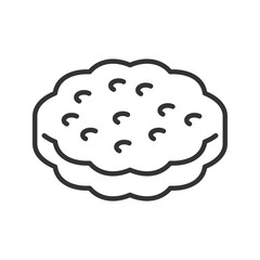 Cookie line style icon