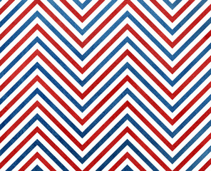 Watercolor dark blue and red stripes background, chevron.