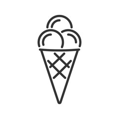 Fototapeta na wymiar Ice cream line icon