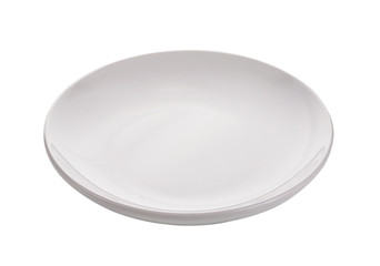 Empty plate isolated on a white background