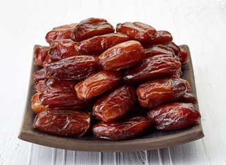 Plate of dried dates