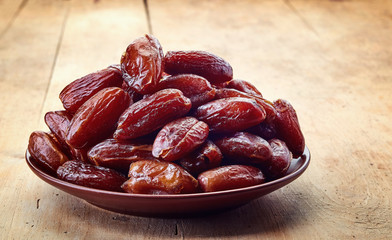 Plate of dried dates