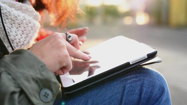 Using digital tablet
