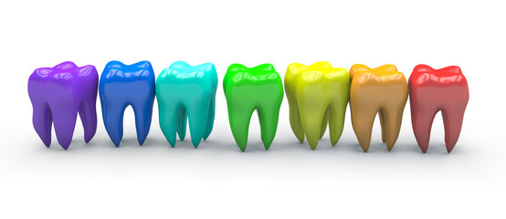 Colorful teeth