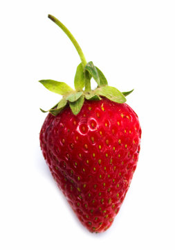 Red berry strawberry isolated on white background