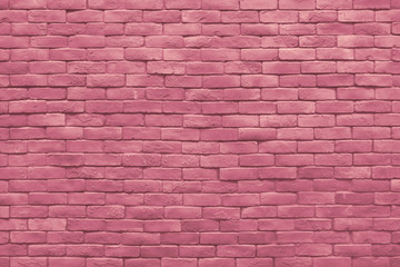 pink pastel brick wall texture color background.