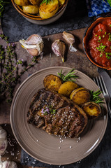 Rib eye steak © Stepanek Photography