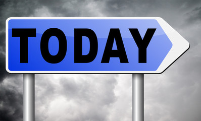 Obraz premium today agenda