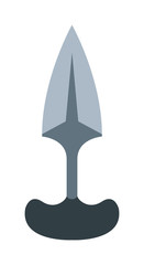 Crime military knife isolated on white background. Military crime knife weapon blade isolated and steel metal sharp military knife. Danger war edge equipment military knife.