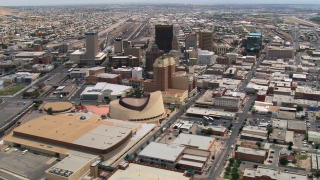 El Paso, downtown and surrounding areas. Shot in 2007.