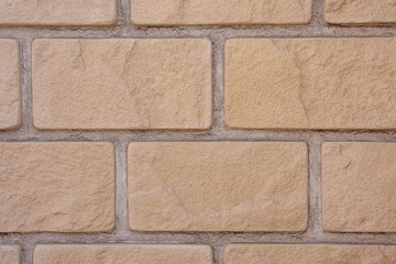 Brick wall in a close up