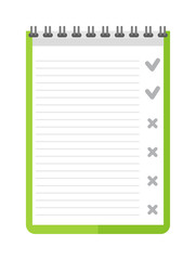 Clipboard document checklist test icon questionnaire symbol illustration. Symbol test icon and choice test icon. Paper test icon and report clipboard test icon. Test document