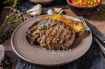 Rib eye steak