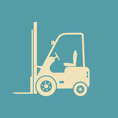 Forklift truck icon