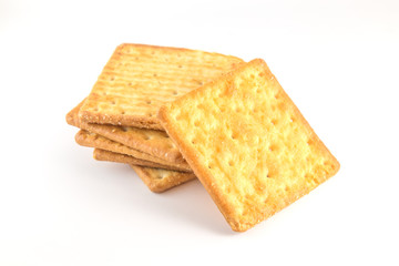 Cracker isolated on white background