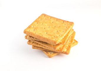 Cracker isolated on white background