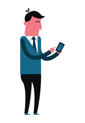 Man cartoon. People design. Vector graphic