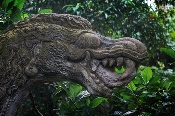 Statue in Sacred Monkey Forest, Ubud, Bali, Indonesia