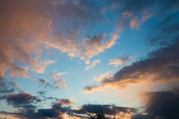 Cloudy sunset