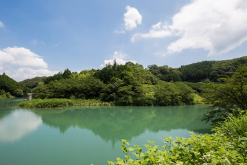 Obraz premium 愛媛県西予市 深山ダム